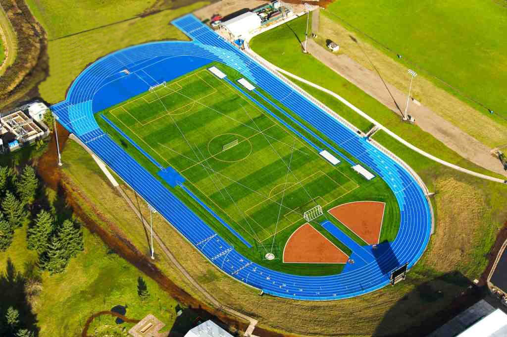 Ariel view of Titan Stadium